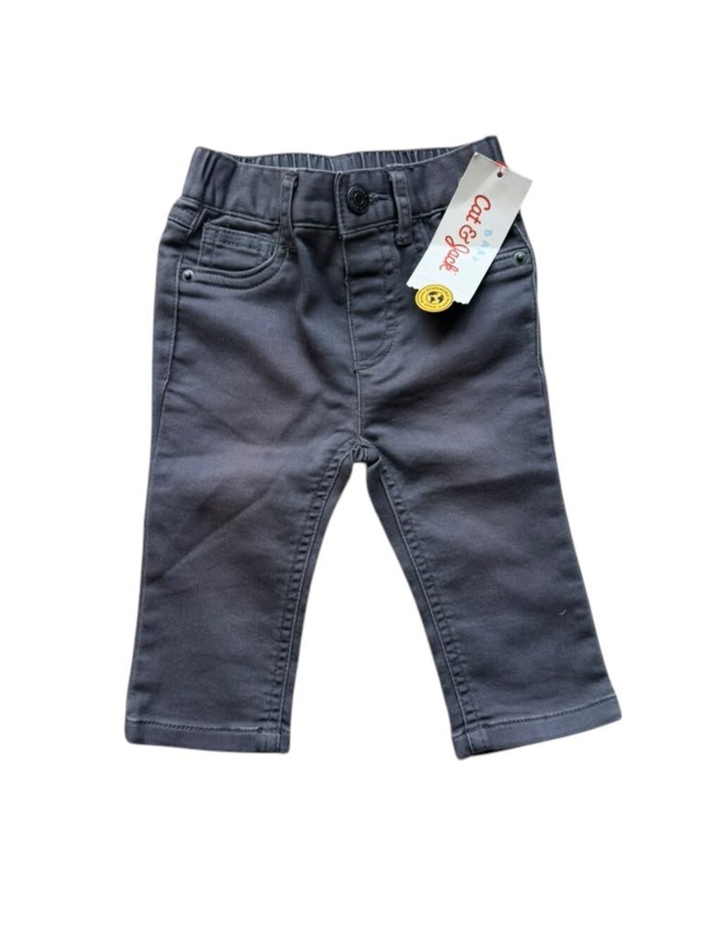 Cat & Jack Baby Boys 3-6M Gray Stretch Pants NWT